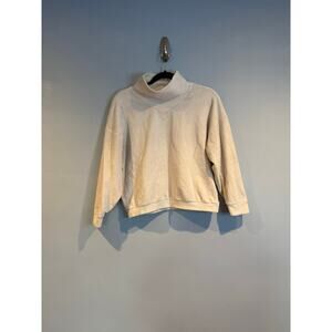 Madewell Funnel Neck Ribbed Sweatshirt – Size Small